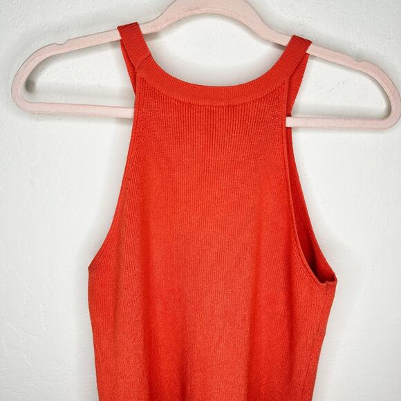 Vila Milano Daisy Floral Embroidered Ribbed Knit Halter Tank Top Bundle Medium - Picture 6 of 16